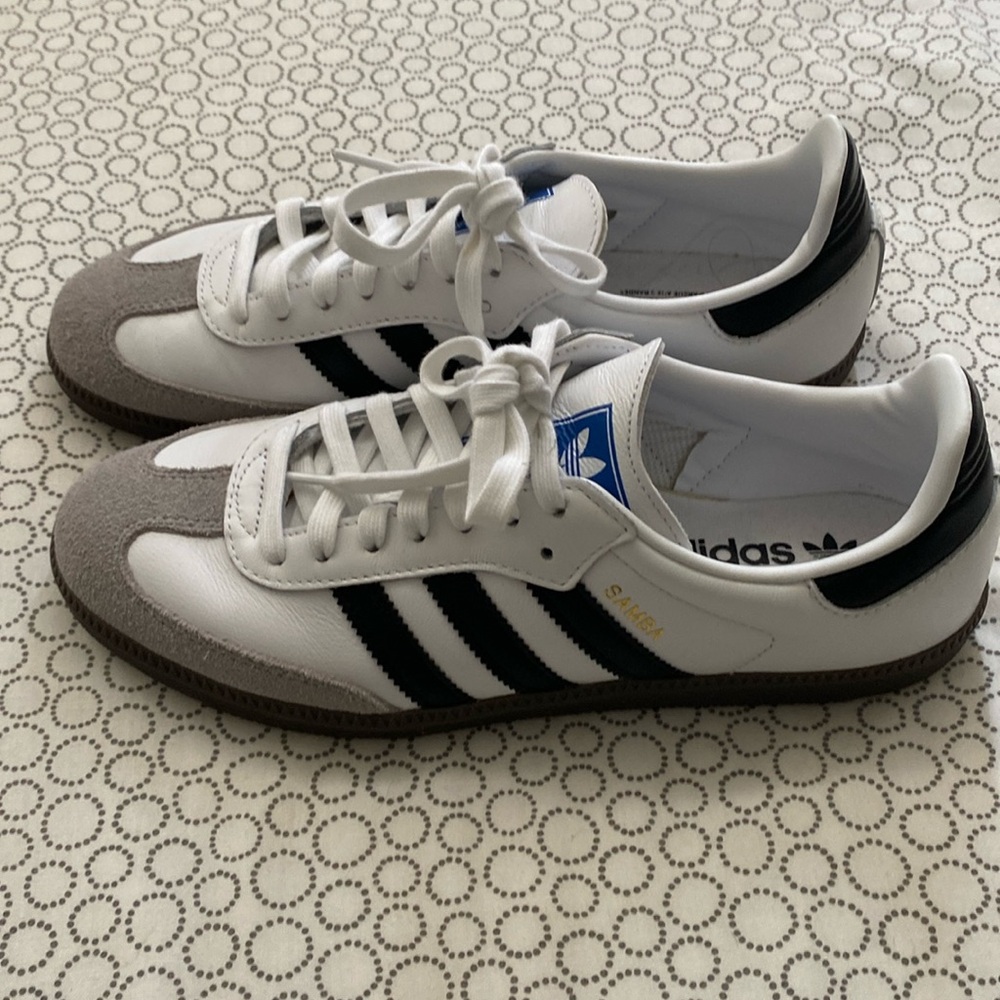 Adidas Samba OG Low Mens Size 8 women’s size 9 Sneakers White Gum